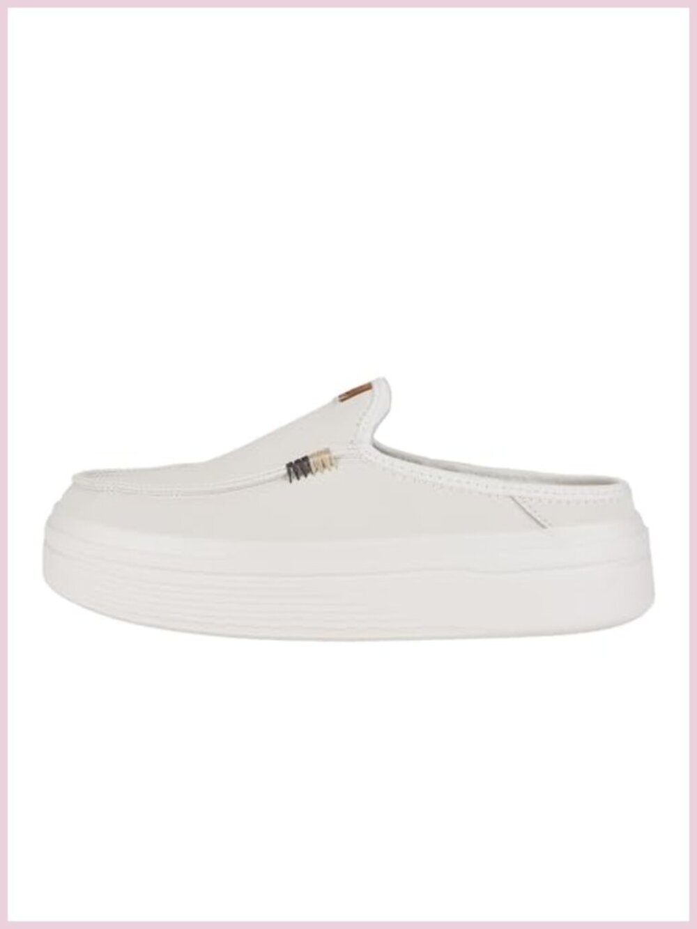 HEYDUDE Women's Austin Lift Platform Mule Suede Slip On